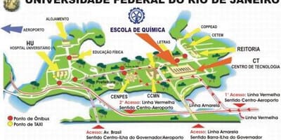 Carte Université fédérale de Rio de Janeiro