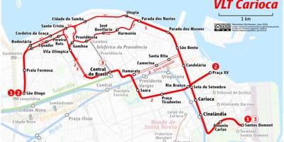 Carte VLT Rio de Janeiro
